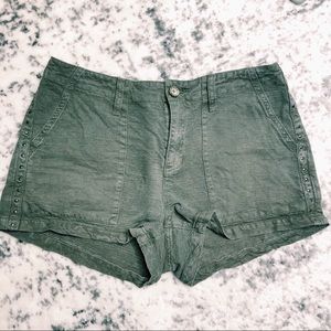 Joie Olive Green Painter Shorts